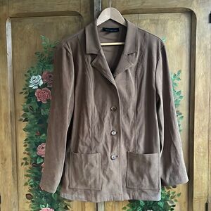 Briggs New York Button Down Jacket Size S